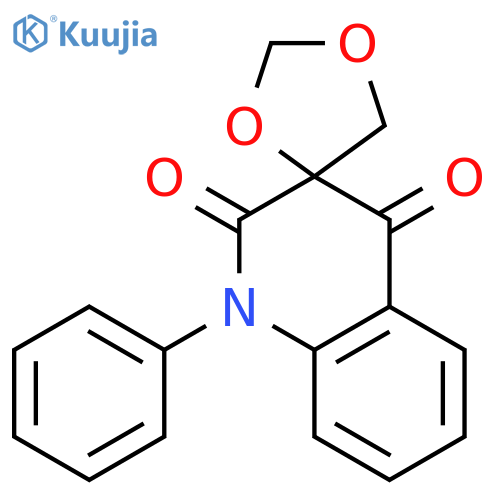 Spiro[1,3-dioxolane-4,3'(2'H)-quinoline]-2',4'(1'H)-dione, 1'-phenyl- structure