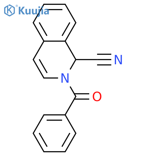 2-Benzoyl-1,2-dihydroisoquinoline-1-carbonitrile structure
