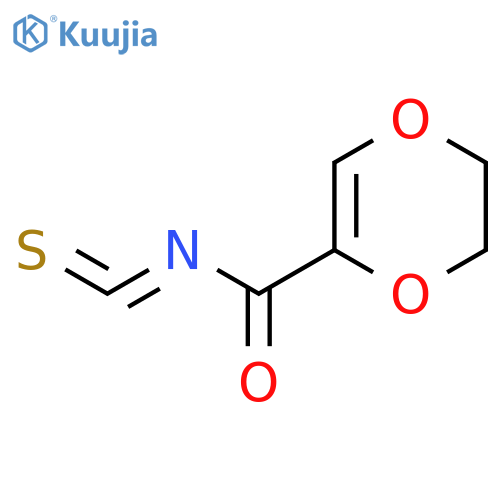 1,4-DIOXIN-2-CARBONYL ISOTHIOCYANATE, 5,6-DIHYDRO- structure