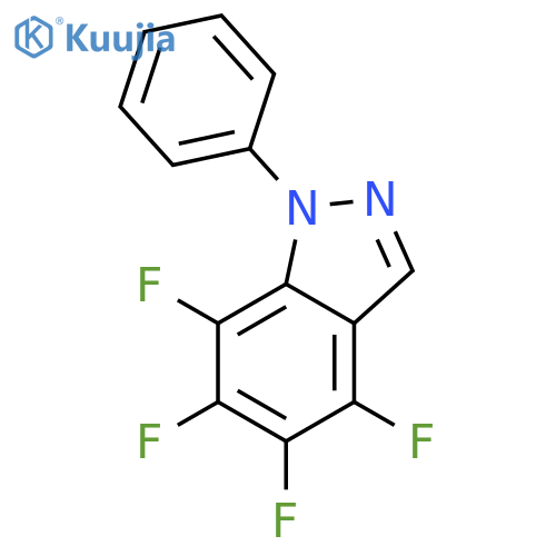 4,5,6,7-Tetrafluoro-1-phenyl-1H-indazole structure