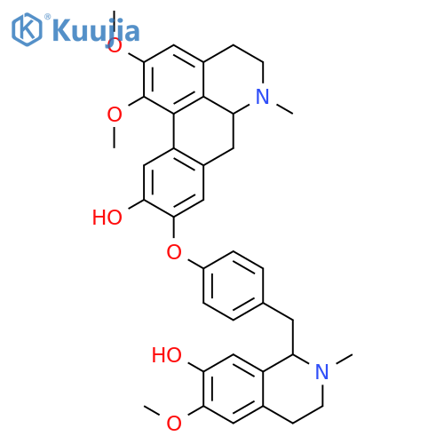 (6aR)-9-(4-{[(1S)-7-hydroxy-6-methoxy-2-methyl-1,2,3,4-tetrahydroisoquinolin-1-yl]methyl}phenoxy)-1,2-dimethoxy-6-methyl-5,6,6a,7-tetrahydro-4H-dibenzo[de,g]quinolin-10-ol structure