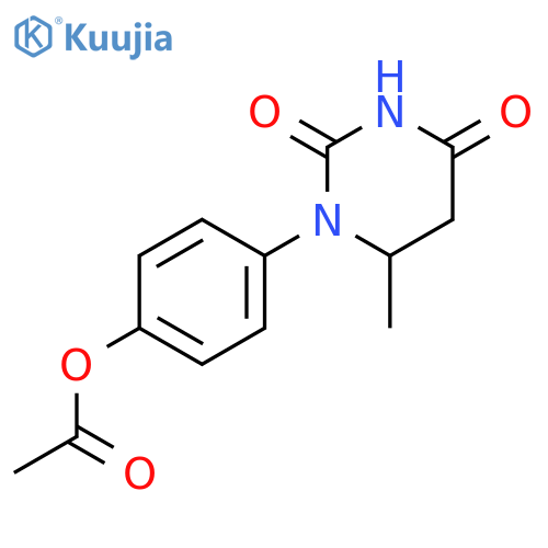 2,4(1H,3H)-Pyrimidinedione, 1-[4-(acetyloxy)phenyl]dihydro-6-methyl- structure