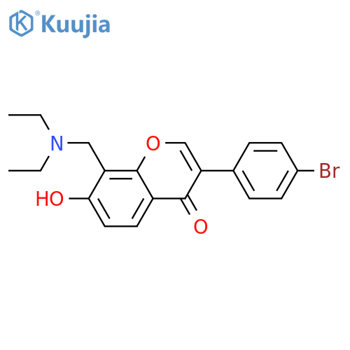 3-(4-bromophenyl)-8-[(diethylamino)methyl]-7-hydroxy-4H-chromen-4-one structure