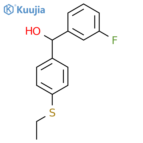 4-(Ethylthio)-3'-fluorobenzhydrol structure