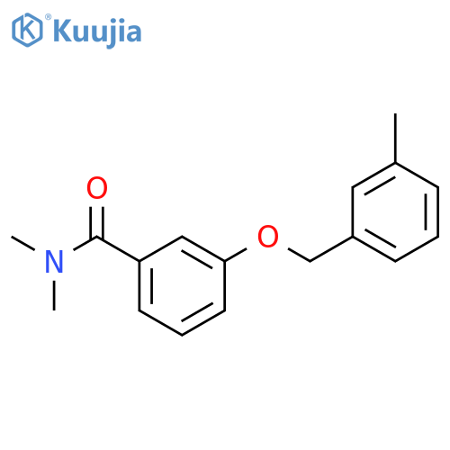 Benzamide, N,N-dimethyl-3-[(3-methylphenyl)methoxy]- structure