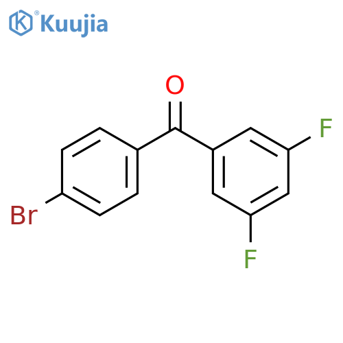 4-BROMO-3',5'-DIFLUOROBENZOPHENONE structure