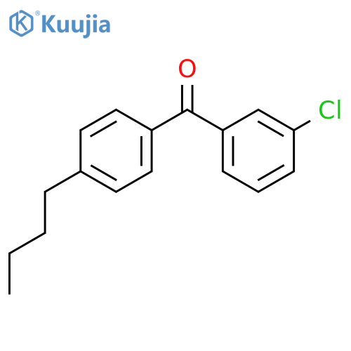 4-n-Butyl-3'-chlorobenzophenone structure