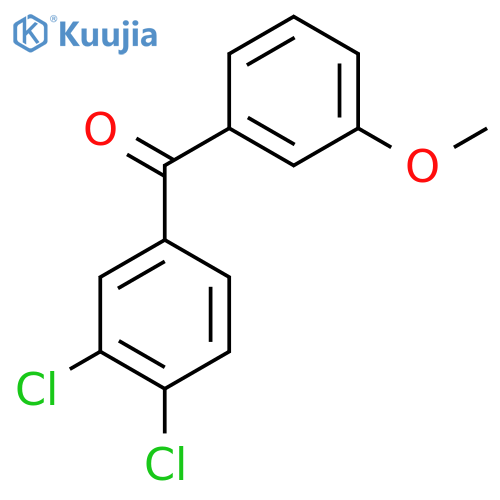 3,4-Dichloro-3'-methoxybenzophenone structure