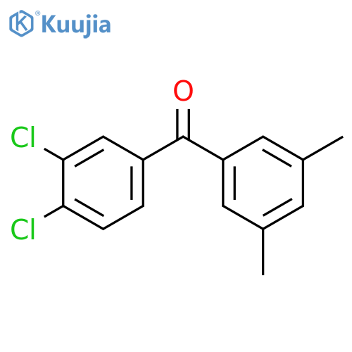 3,4-Dichloro-3',5'-dimethylbenzophenone structure