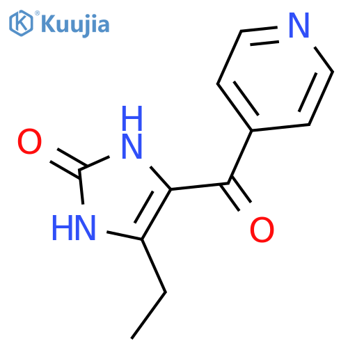 4-ethyl-5-(pyridine-4-carbonyl)-2,3-dihydro-1H-imidazol-2-one structure