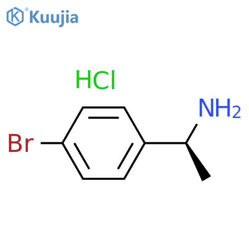 (S)-1-(4-Bromophenyl)ethanamine hydrochloride structure