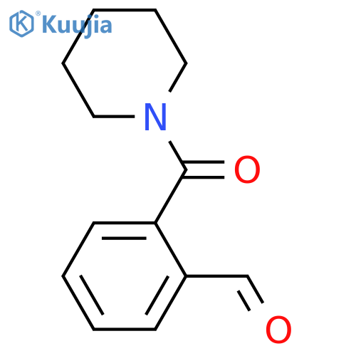Benzaldehyde, 2-(1-piperidinylcarbonyl)- (ACI) structure