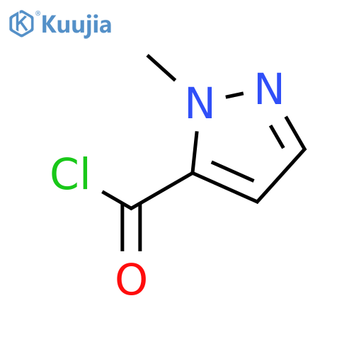 1-methyl-1H-pyrazole-5-carbonyl chloride structure