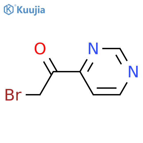 2-Bromo-1-(pyrimidin-4-yl)ethanone structure
