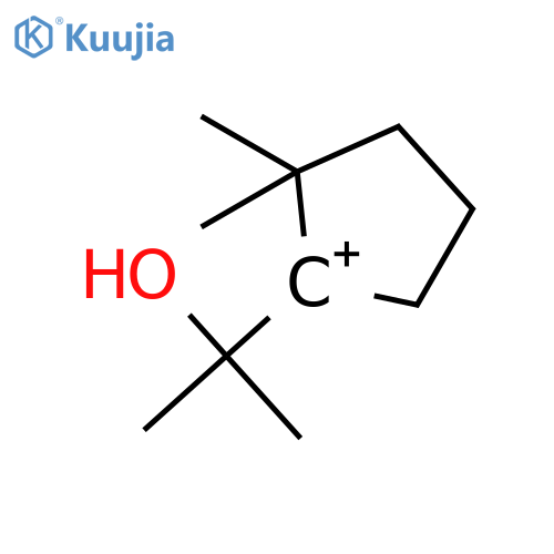Cyclopentylium, 1-(1-hydroxy-1-methylethyl)-2,2-dimethyl- structure