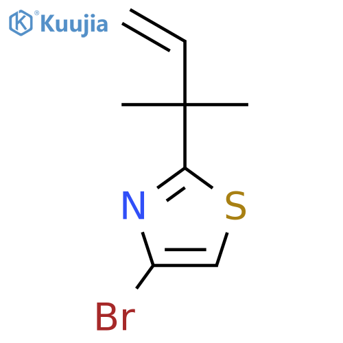 4-Bromo-2-(2-methylbut-3-en-2-yl)thiazole structure