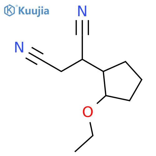 Butanedinitrile, (2-ethoxycyclopentyl)- structure