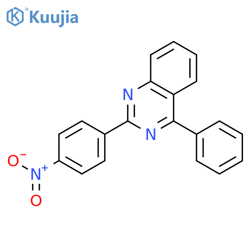 Quinazoline, 2-(4-nitrophenyl)-4-phenyl- structure