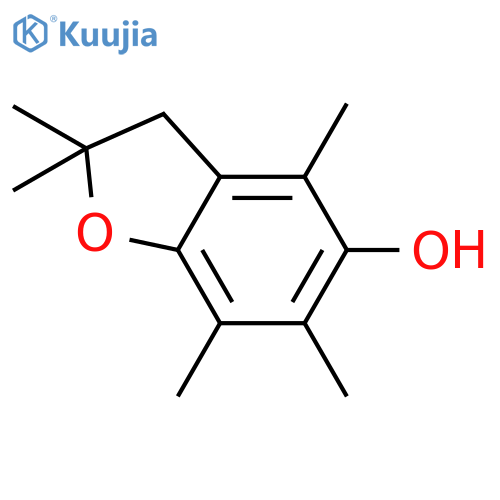 5-Benzofuranol, 2,3-dihydro-2,2,4,6,7-pentamethyl- structure