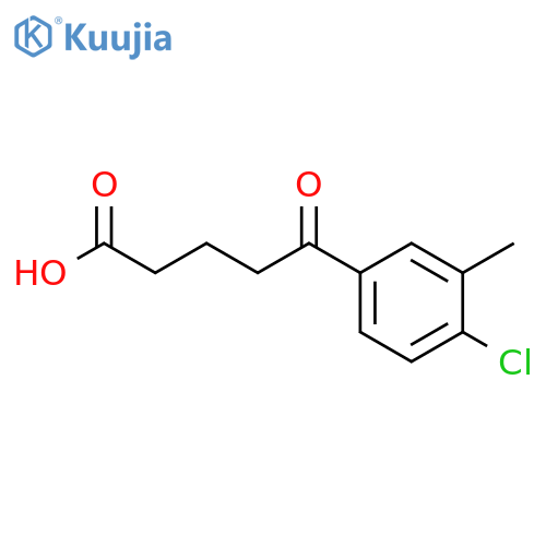 5-(4-Chloro-3-methylphenyl)-5-oxovaleric acid structure