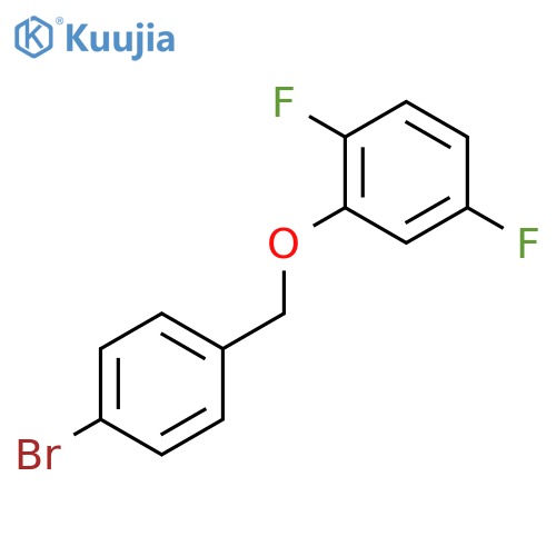 2-[(4-bromophenyl)methoxy]-1,4-difluorobenzene structure