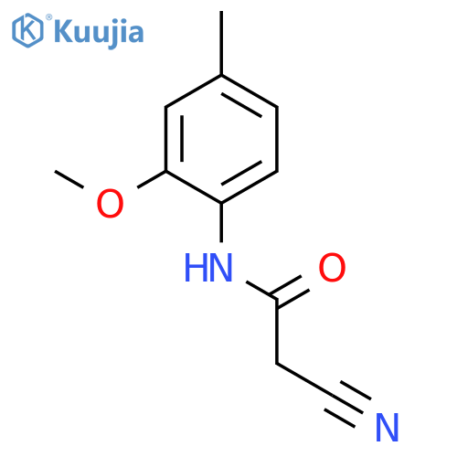 Acetamide, 2-cyano-N-(2-methoxy-4-methylphenyl)- structure