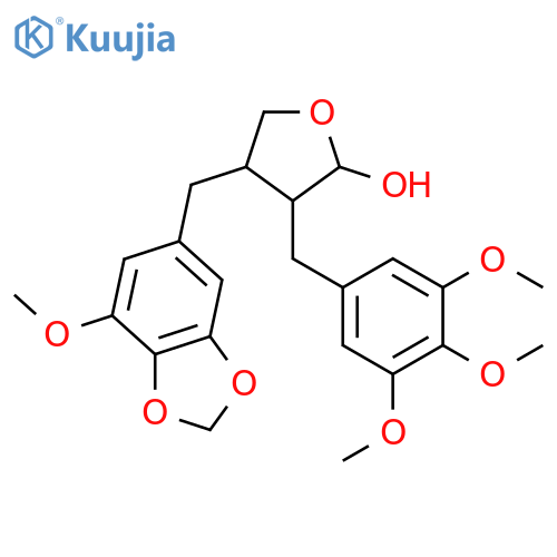 3,3',4,4',5,5'-Hexahydroxy-8,8'-lignan-9,9'-olide; (8R,8'R)-form, 9S-Alcohol(lactol), 3',4'-methylene, 3,4,5,5'-tetra-Me ether structure