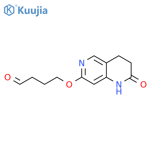 Butanal, 4-[(1,2,3,4-tetrahydro-2-oxo-1,6-naphthyridin-7-yl)oxy]- structure