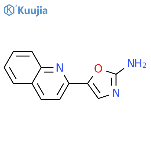 5-(quinolin-2-yl)-1,3-oxazol-2-amine structure