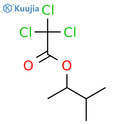 Acetic acid, trichloro-, 1,2-dimethylpropyl ester structure