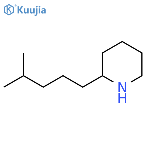 2-(4-methylpentyl)piperidine structure