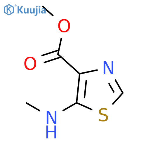 5-(methylamino)-4-Thiazolecarboxylic acid methyl ester structure