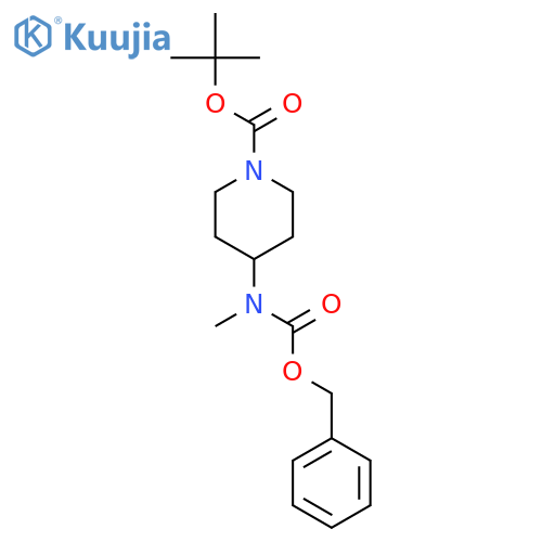 Benzyl 1-(tert-butoxycarbonyl)piperidin-4-ylmethylcarbamate structure