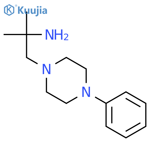 2-methyl-1-(4-phenylpiperazin-1-yl)propan-2-amine structure