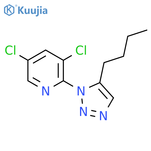 PYRIDINE, 2-(5-BUTYL-1H-1,2,3-TRIAZOL-1-YL)-3,5-DICHLORO- structure