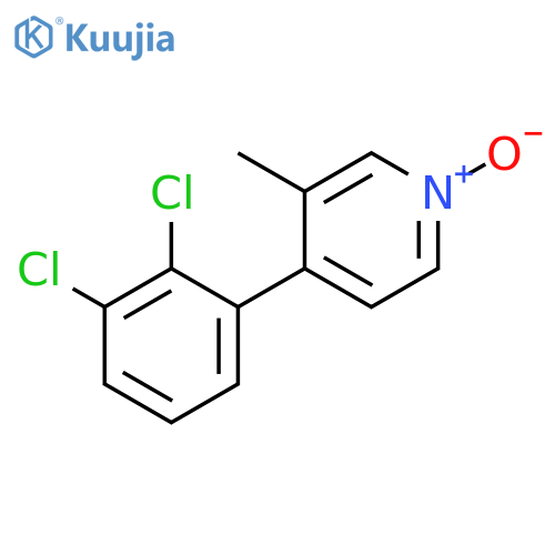 Pyridine, 4-(2,3-dichlorophenyl)-3-methyl-, 1-oxide structure