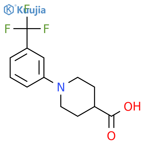 1-(3-(Trifluoromethyl)phenyl)piperidine-4-carboxylic acid structure