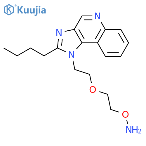 1H-Imidazo[4,5-c]quinoline, 1-[2-[2-(aminooxy)ethoxy]ethyl]-2-butyl- structure