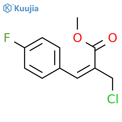 Methyl (Z)-2-(chloromethyl)-3-(4-fluorophenyl)acrylate structure