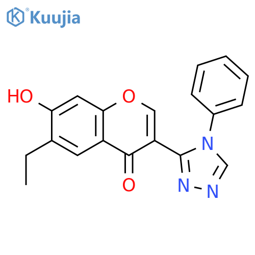 6-ethyl-7-hydroxy-3-(4-phenyl-4H-1,2,4-triazol-3-yl)-4H-chromen-4-one structure
