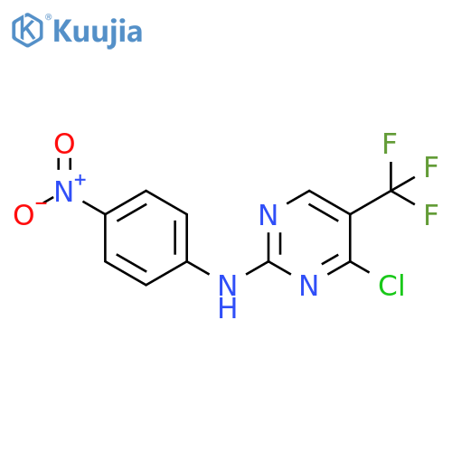 2-Pyrimidinamine, 4-chloro-N-(4-nitrophenyl)-5-(trifluoromethyl)- structure