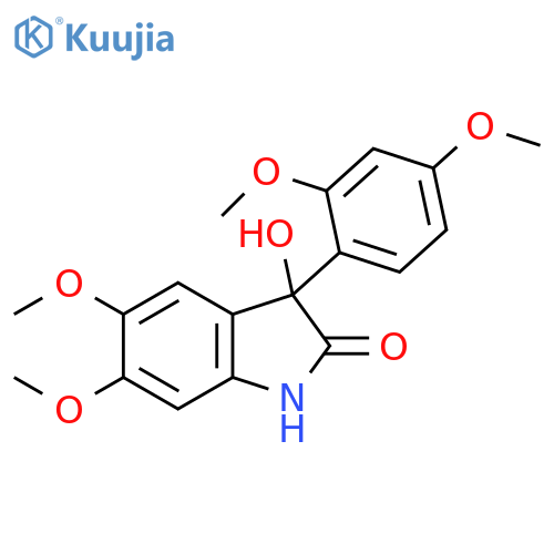 2H-Indol-2-one,3-(2,4-dimethoxyphenyl)-1,3-dihydro-3-hydroxy-5,6-dimethoxy- structure