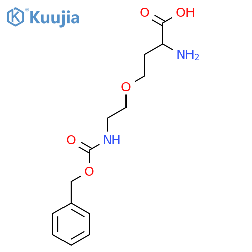 2-amino-4-(2-{(benzyloxy)carbonylamino}ethoxy)butanoic acid structure