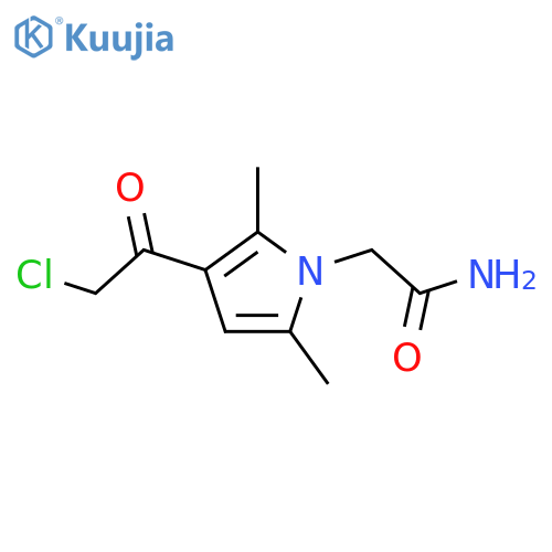 2-3-(2-Chloroacetyl)-2,5-dimethyl-1H-pyrrol-1-ylacetamide structure