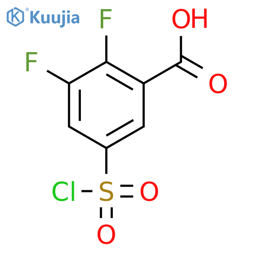 5-(chlorosulfonyl)-2,3-difluorobenzoic acid structure