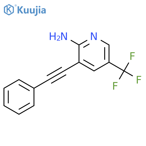 2-Pyridinamine, 3-(phenylethynyl)-5-(trifluoromethyl)- structure