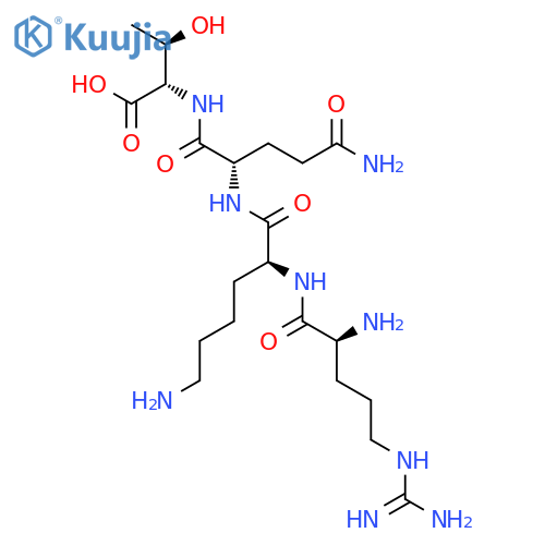 L-Threonine, L-arginyl-L-lysyl-L-glutaminyl- structure