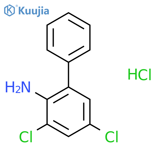 [1,1'-BIPHENYL]-2-AMINE, 3,5-DICHLORO-, HYDROCHLORIDE structure