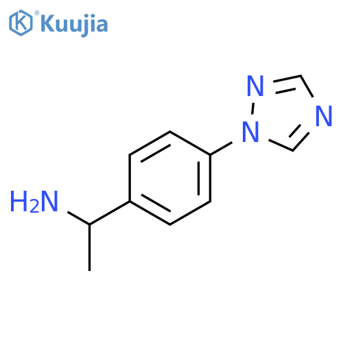 1-4-(1{H}-1,2,4-triazol-1-yl)phenylethanamine structure