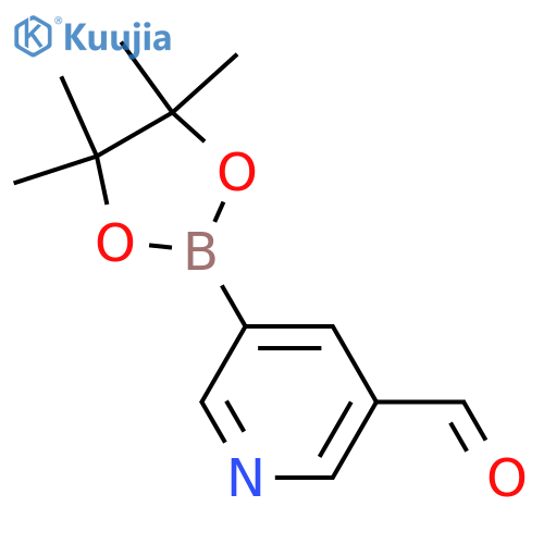 5-(tetramethyl-1,3,2-dioxaborolan-2-yl)pyridine-3-carbaldehyde structure